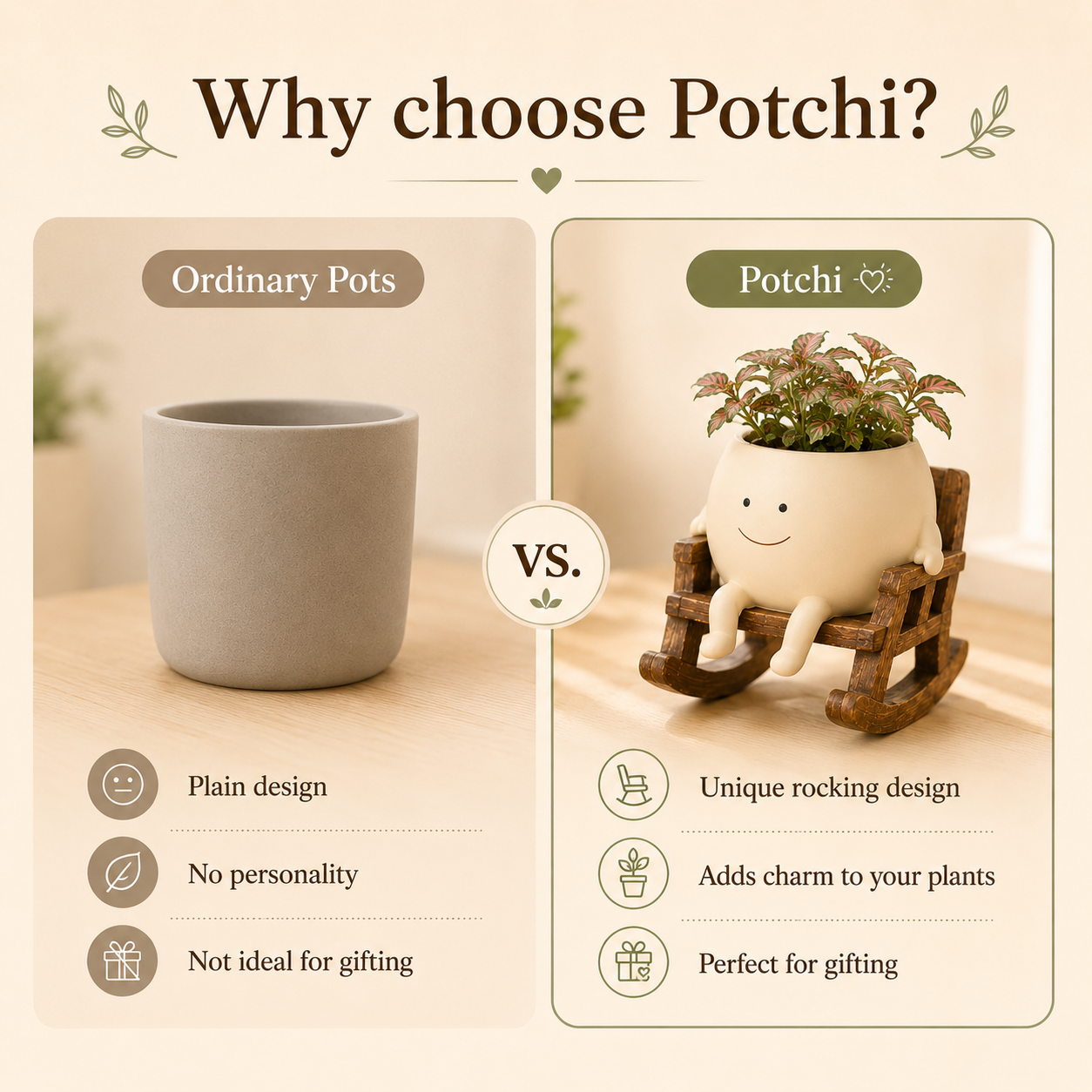 Potchi™ Happy Plant Pot
